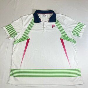 Bevans Park x FILA  Extra Large XL Tennis Shirt/Jersey Men’s White Collared